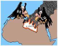 avvoltoi sulla Libia